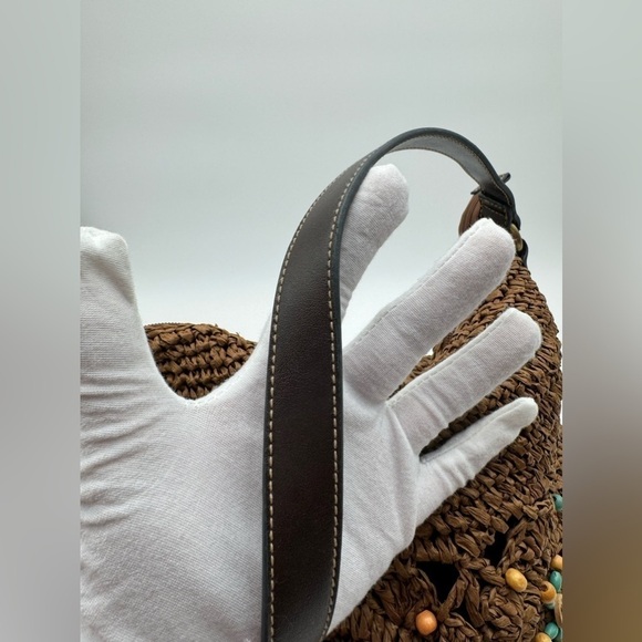 Beaded Woven Shoulder Bag - Picture 3 of 7